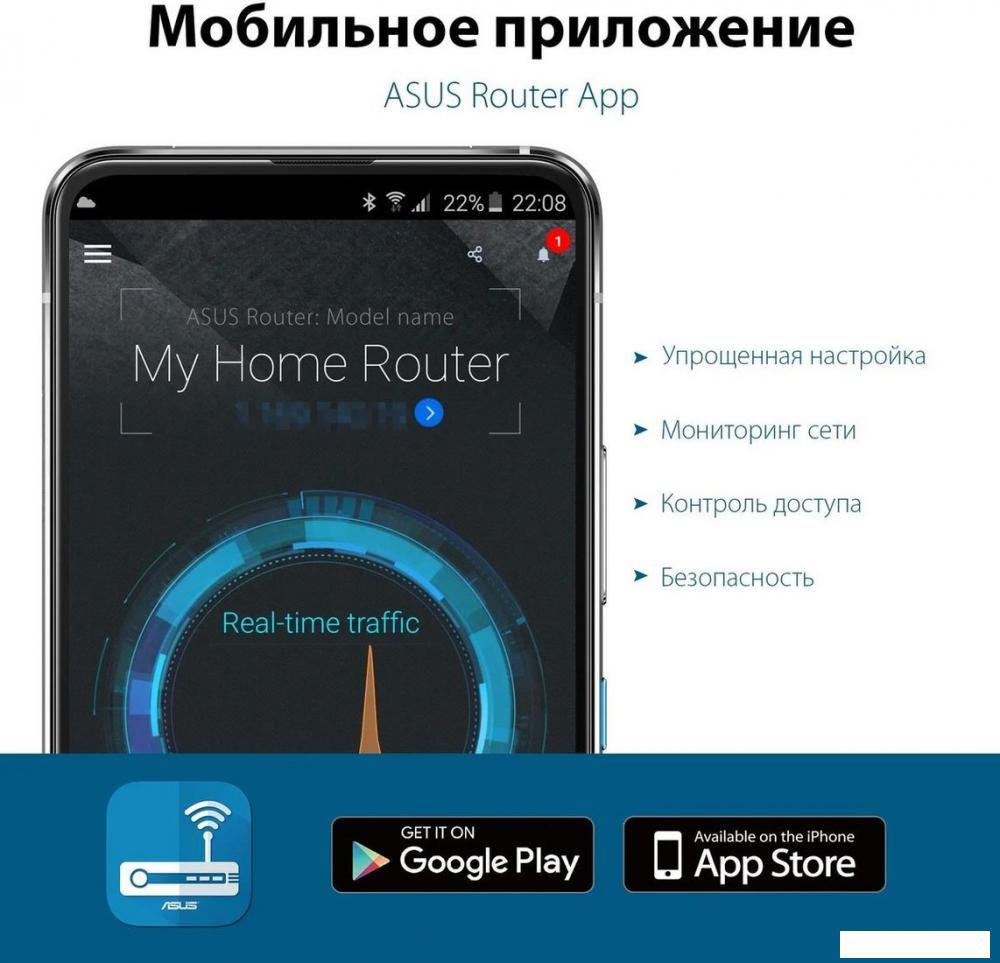 Wi-Fi роутер ASUS RT-AX57