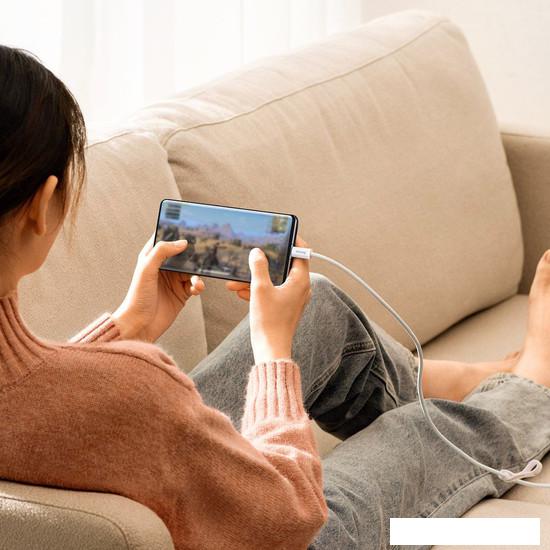Кабель Baseus Dynamic Series Fast Charging Data Cable 100W USB Type-A - USB Type-C (2 м, белый)