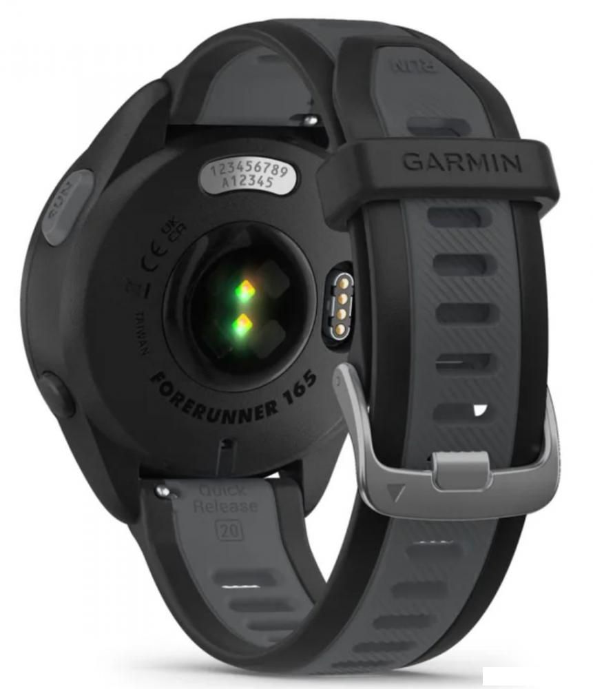 Умные часы Garmin Forerunner 165 (черный/сланцево-серый)