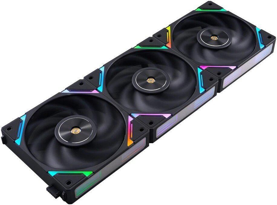 Комплект вентиляторов для корпуса 1stPlayer XF7 Reverse ARGB (3 шт, черный)