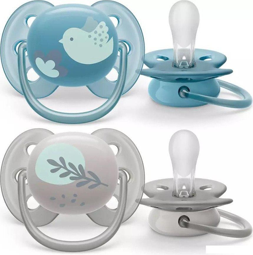 Пустышка Philips Avent Ultra Soft SCF091/15 (лист/птичка)