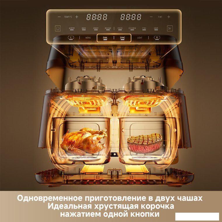 Аэрогриль (аэрофритюрница) Dreame Air Fryer DZ30 (черный)