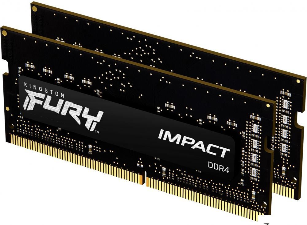 Оперативная память Kingston FURY Impact 2x8GB DDR4 SODIMM PC4-25600 KF432S20IBK2/16