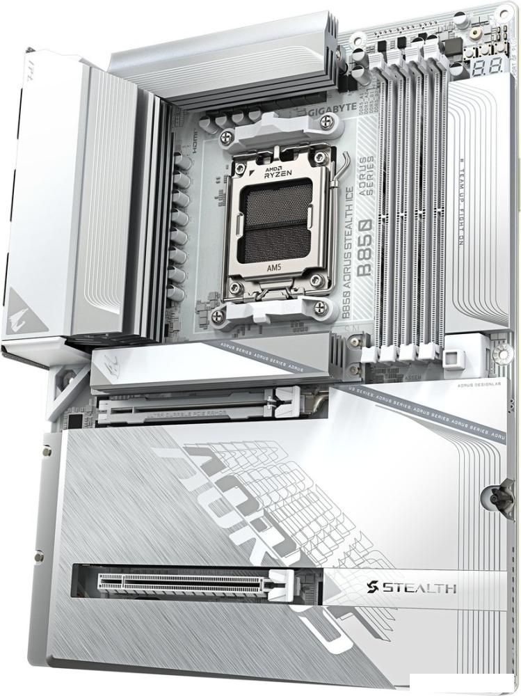 Материнская плата Gigabyte B850 Aorus Stealth Ice