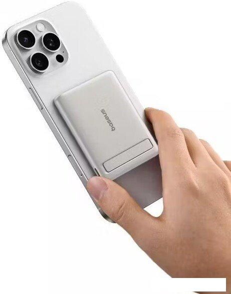 Внешний аккумулятор Baseus PicoGo AM31 Mini Magnetic Power Bank with Stand 20W 5000mAh (титановый)