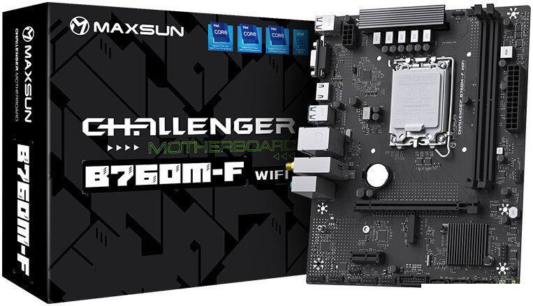 Материнская плата Maxsun Challenger B760M-F WiFi