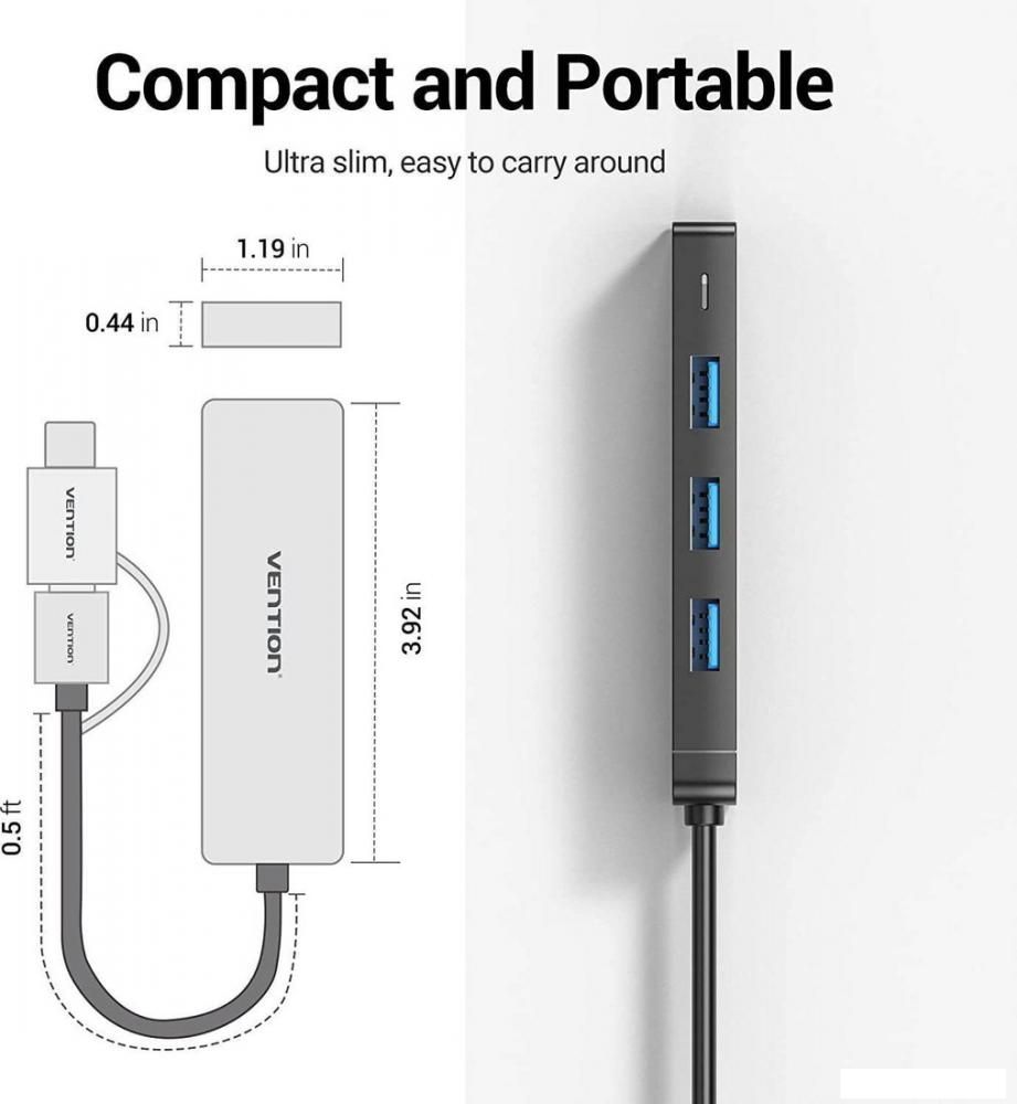 USB-хаб Vention CHTBB
