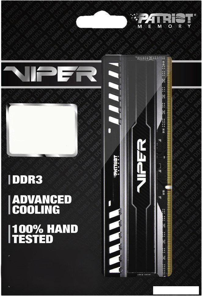 Оперативная память Patriot Viper 3 Black Mamba 2x4GB KIT DDR3 PC3-12800 (PV38G160C9K)