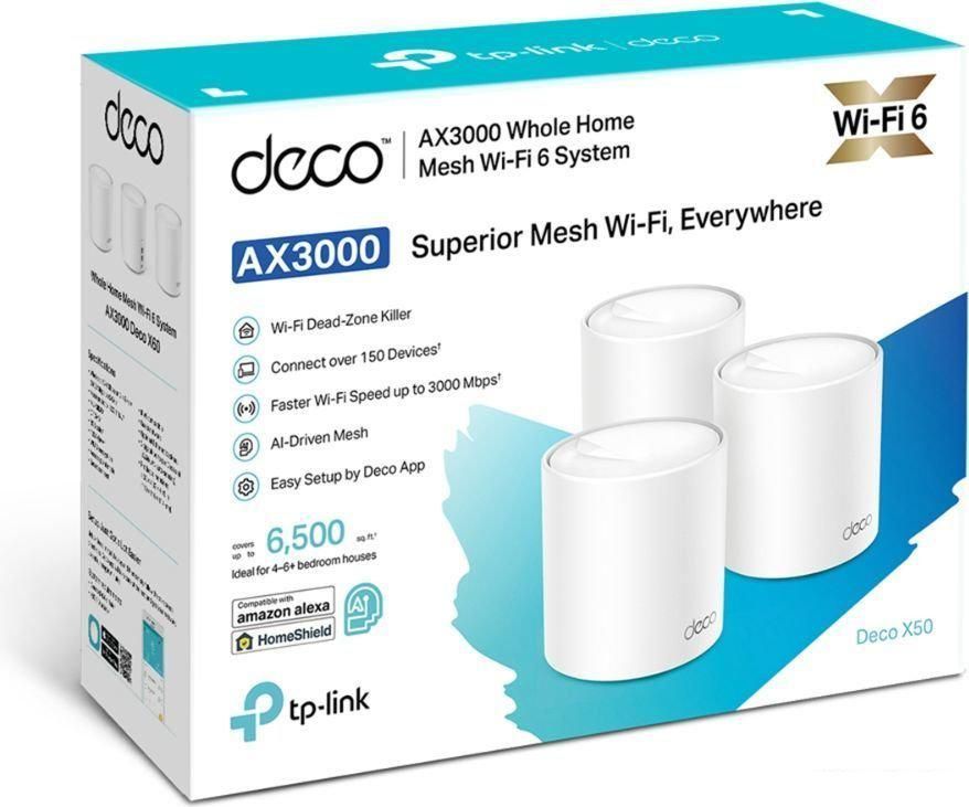 Wi-Fi система TP-Link Deco X50 (3 шт)