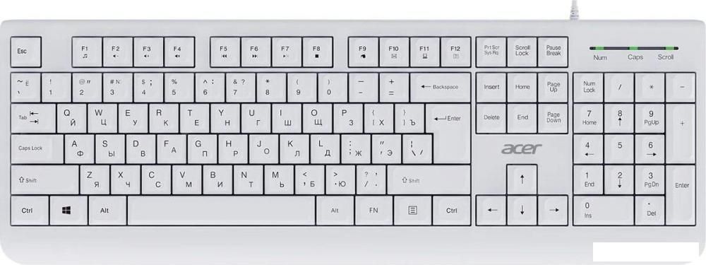 Клавиатура Acer OKW400 (белый)