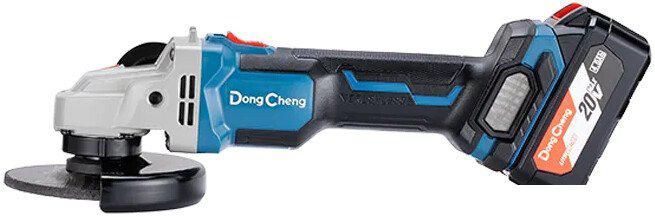 Угловая шлифмашина DongCheng DCSM03-125 Type EM (с 2-мя АКБ, кейс)