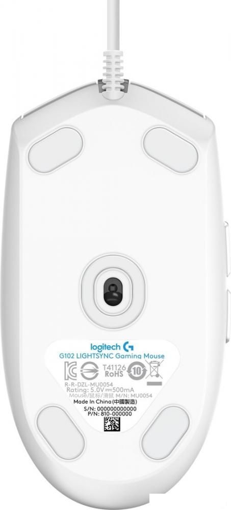 Игровая мышь Logitech G102 Lightsync (белый)