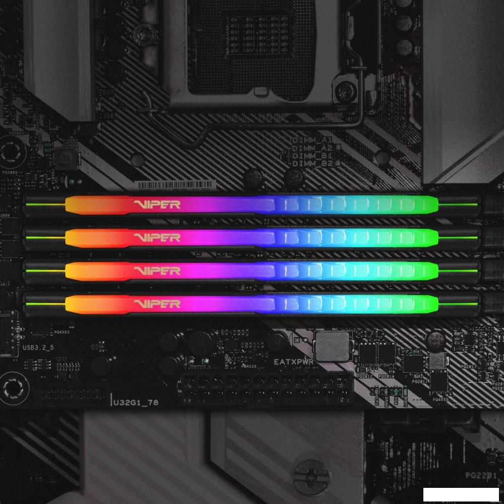 Оперативная память Patriot Viper Steel RGB 2x16GB DDR4 PC4-25600 PVSR432G320C6K