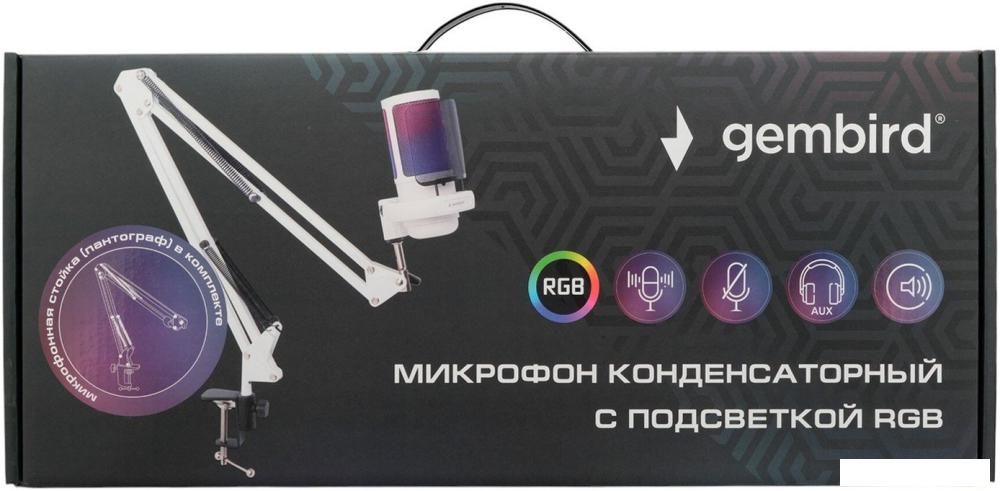 Проводной микрофон Gembird M-02NW