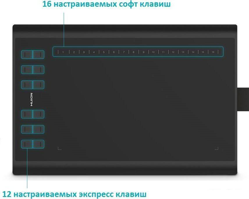 Графический планшет Huion H1060P