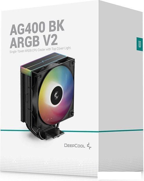 Кулер для процессора DeepCool AG400 BK ARGB V2 R-AG400-BKAMMN-GJD