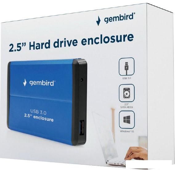 Бокс для накопителей 2.5" Gembird EE2-U3S-2-B
