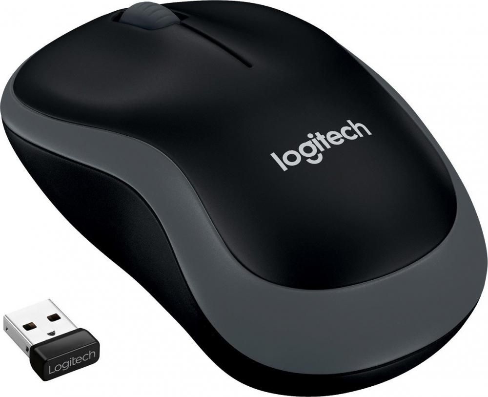 Мышь Logitech M185 (черный/серый)