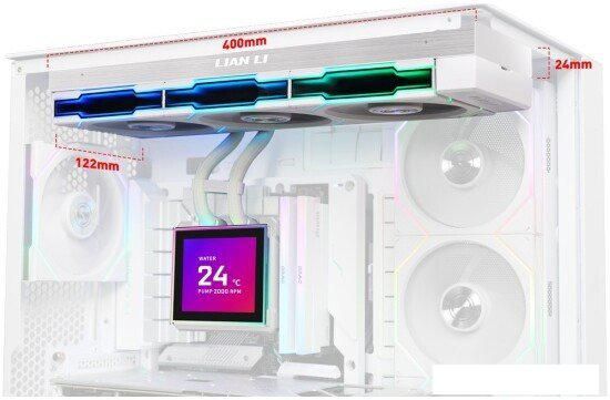 Система жидкостного охлаждения для процессора Lian Li HydroShift II LCD-S 360TL G89.GHS2LCDS36TW.R0