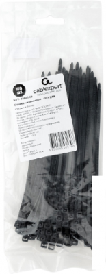 Кабельный крепеж Cablexpert NYT-150x3.6B (100 шт.) Кабельный крепеж Cablexpert NYT-150x3.6B (100 шт.)