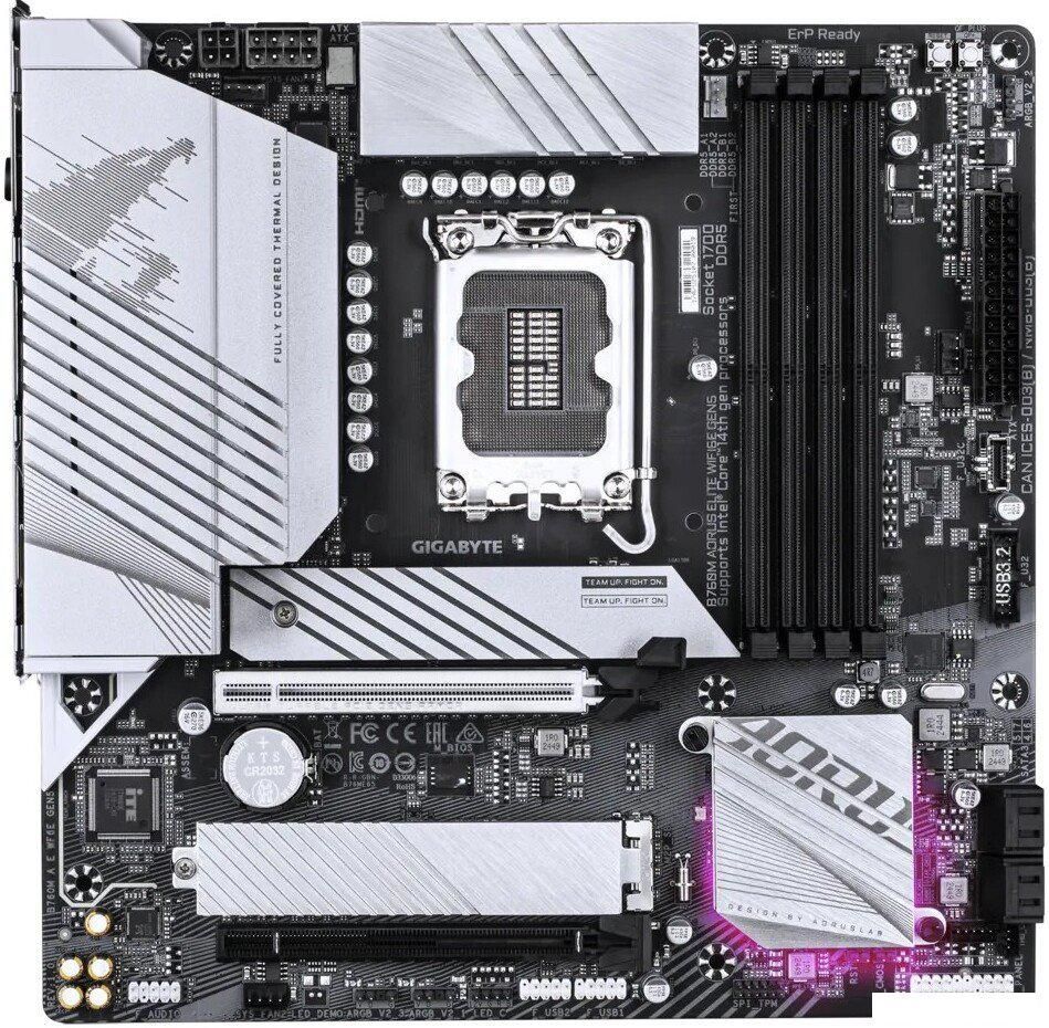 Материнская плата Gigabyte B760M Aorus Elite WiFi6E Gen5