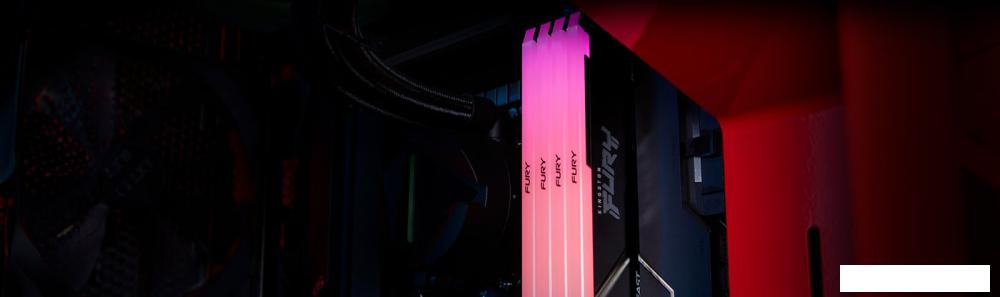 Оперативная память Kingston FURY Beast RGB 2x16ГБ DDR4 3600МГц KF436C18BB2AK2/32