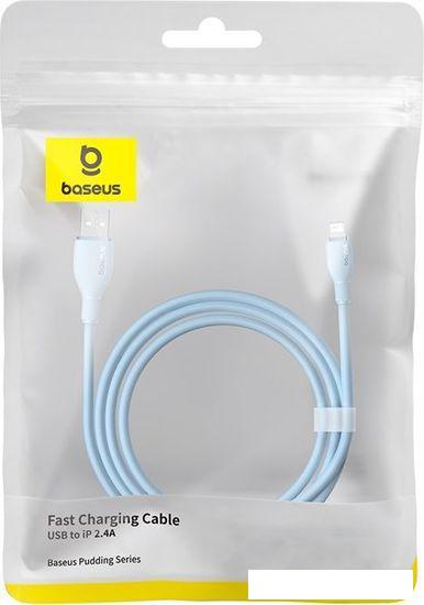 Кабель Baseus Pudding Series USB Type-A - Lightning (2 м, голубой)