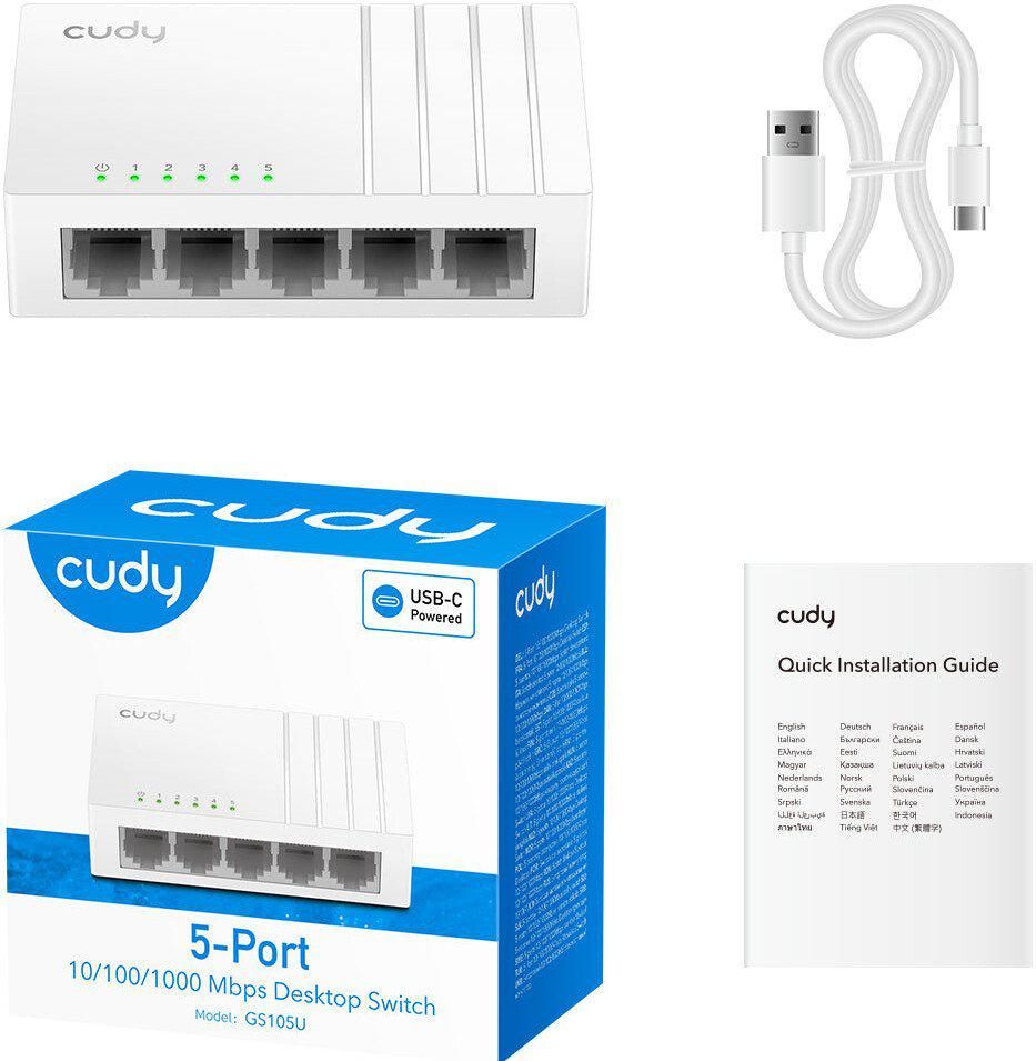 Неуправляемый коммутатор Cudy GS105U 1.0