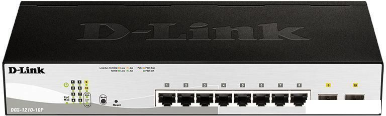 Настраиваемый коммутатор D-Link DGS-1210-10P/F3A