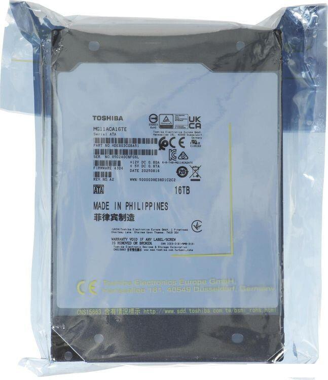 Жесткий диск Toshiba MG11 16TB MG11ACA16TE
