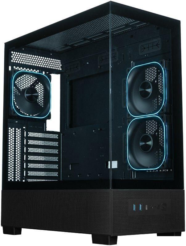 Корпус XASTRA Q500 3ARGB-FG-C10-UC (черный)