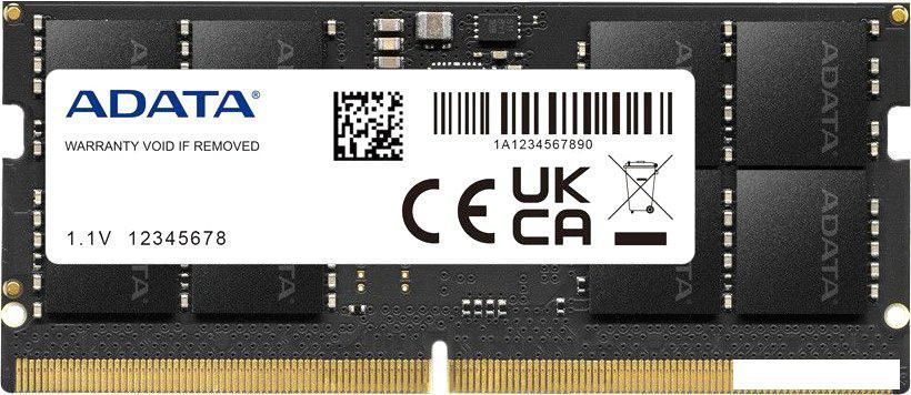 Оперативная память ADATA 16ГБ DDR5 SODIMM 5600 МГц AD5S560016G-S