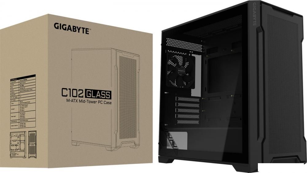Корпус Gigabyte C102 Glass