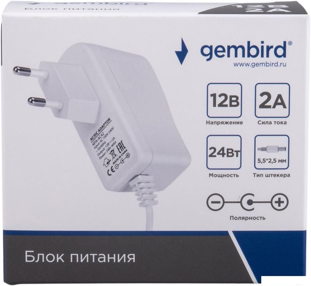 Адаптер питания Gembird NPA-AC42