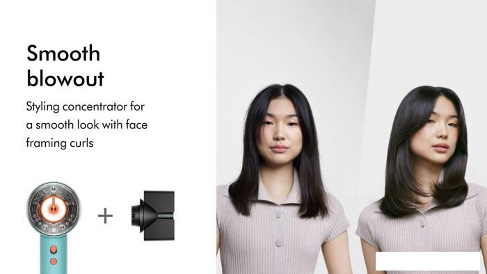 Фен Dyson HD16 Supersonic Nural Curly+Coily (евровилка, керамическая патина/топаз)