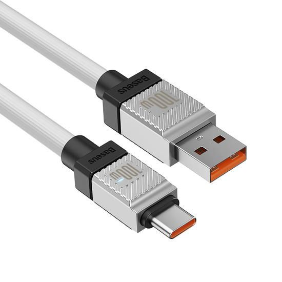 Кабель Baseus CoolPlay Series Fast Charging Data Cable 100W USB Type-A - USB Type-C (1 м, белый)