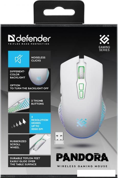 Игровая мышь Defender Pandora GM-502 (белый)