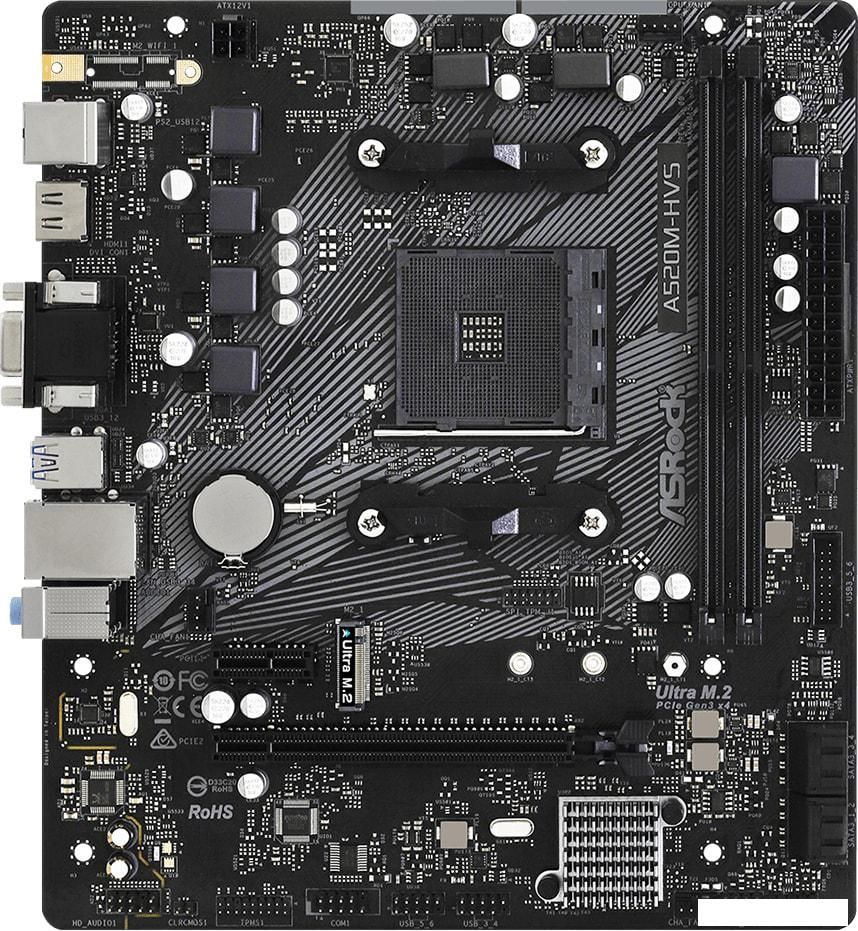 Материнская плата ASRock A520M-HVS