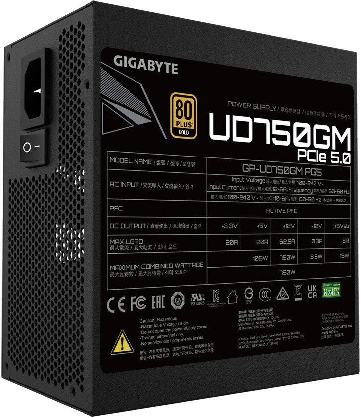 Блок питания Gigabyte UD750GM PG5