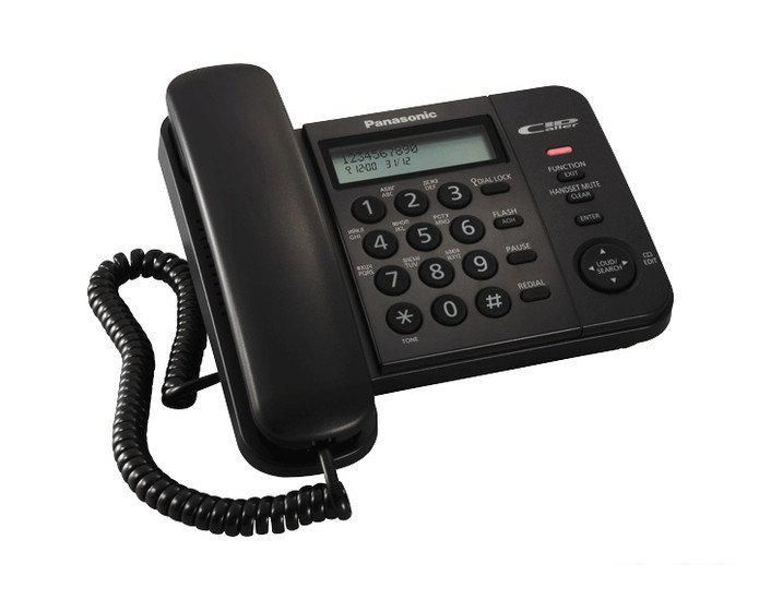 Проводной телефон Panasonic KX-TS2358RUB (черный)