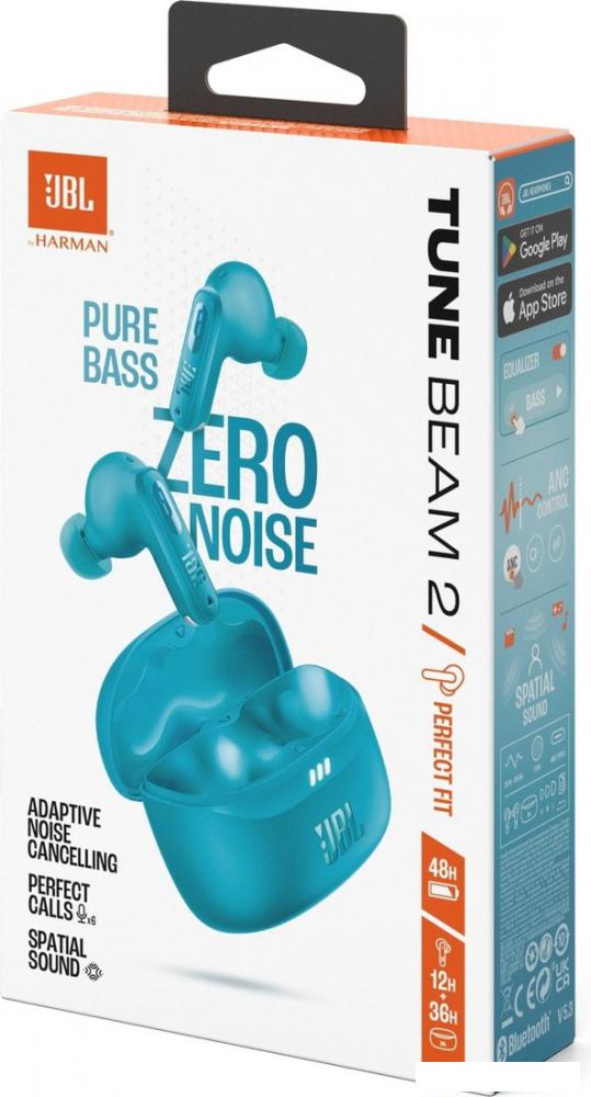 Наушники JBL Tune Beam 2 (темно-бирюзовый)