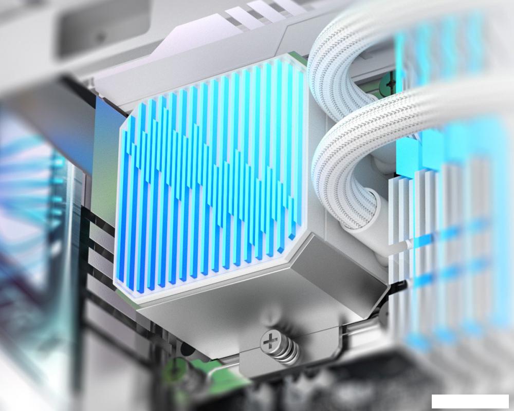 Система жидкостного охлаждения для процессора ID-Cooling DX360 Max White