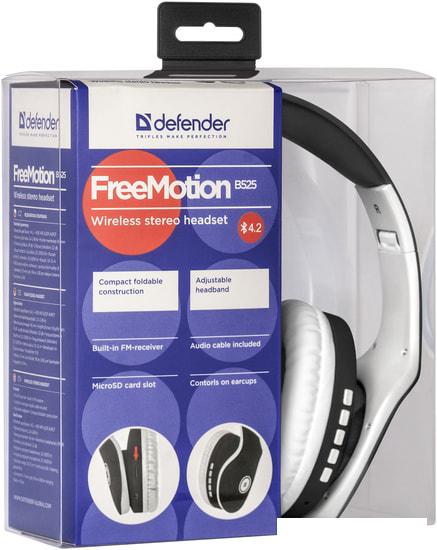 Наушники Defender FreeMotion B525 (черный/белый)
