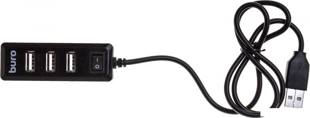 USB-хаб  Buro BU-HUB4-0.5L-U2.0