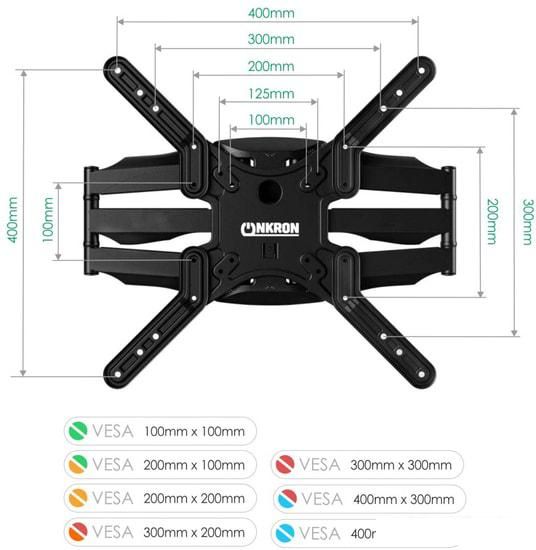 Кронштейн для телевизора Onkron M5 (черный)