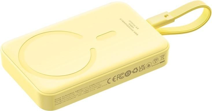 Внешний аккумулятор Baseus Magnetic Fast Charge Power Bank Type-C Edition 30W 10000mAh (желтый)