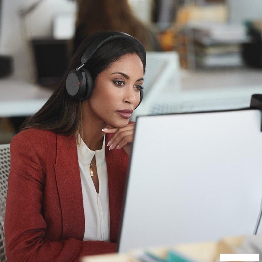 Офисная гарнитура Jabra Evolve2 75 MS Stereo USB-A Desk (черный)