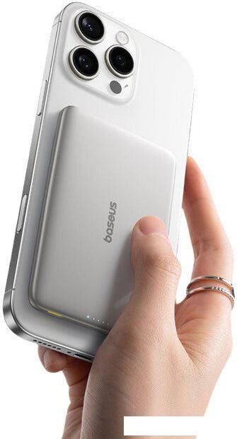 Внешний аккумулятор Baseus PicoGo AM41 Ultra-Slim Magnetic Power Bank 5000mAh (титановый)