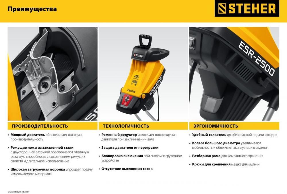 Садовый измельчитель Steher ESR-2500