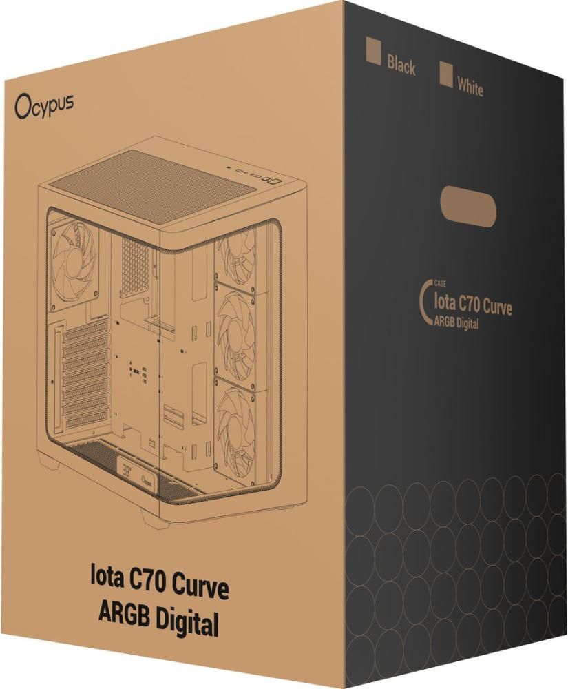 Корпус Ocypus Iota C70 Curve WH ARGB